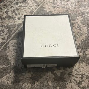 GUCCI Marmont Leather Platform Espadrilles